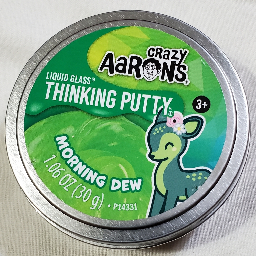 NWT Crazy Aaron's Liquid Glass Thinking Putty - Morning Dew